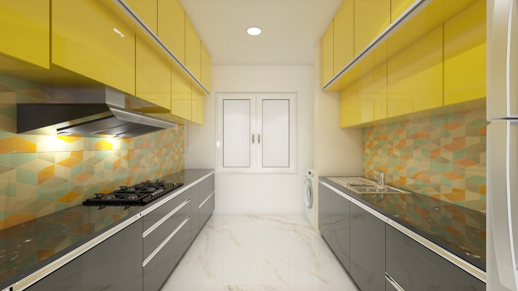 modular kitchen parallel